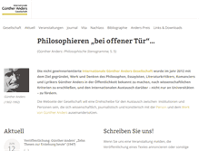 Tablet Screenshot of guenther-anders-gesellschaft.org